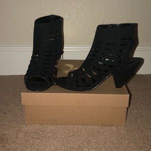 Charlotte Russe open back/toe heels!